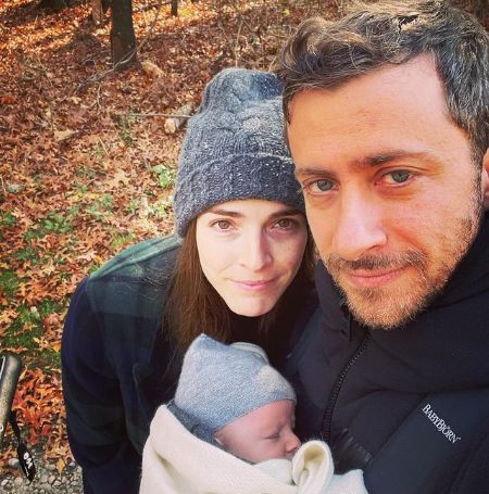 Bee Shaffer, Francesco Carrozzini with their kid Oliver.